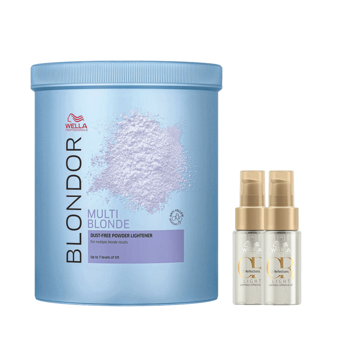 Kit Pó Descolorante Blondor 800g e 2 Oil Reflections Light