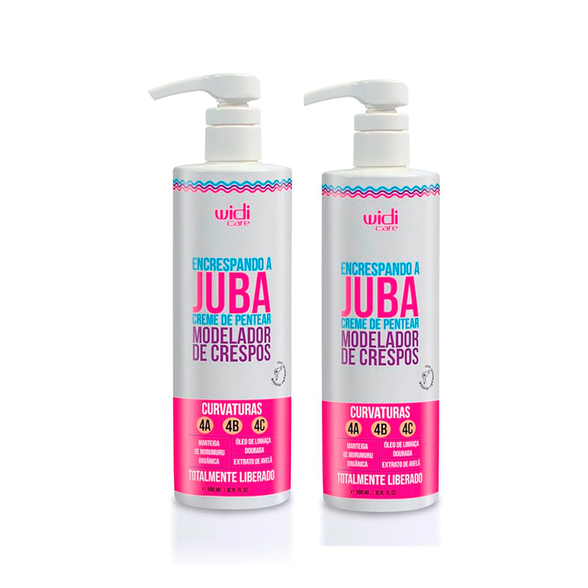 Kit 2 Encrespando a Juba Creme de Pentear  500ml - Widi Care