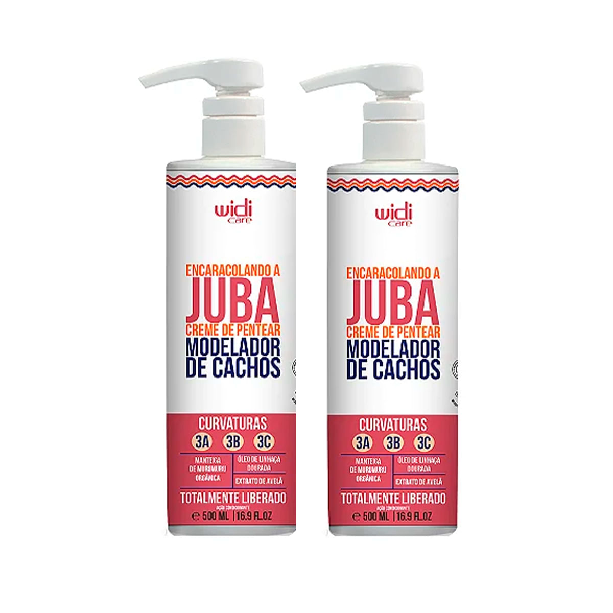 Kit 2 Encaracolando a Juba Creme de Pentear 500ml - Widi Care