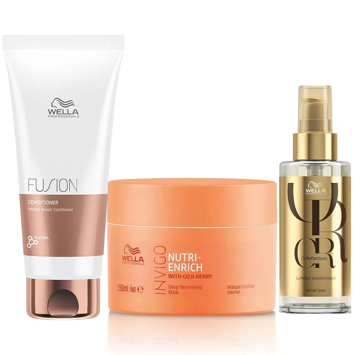Kit Condicionador 250ml, Máscara Nutri-Enrich 150ml e Óleo