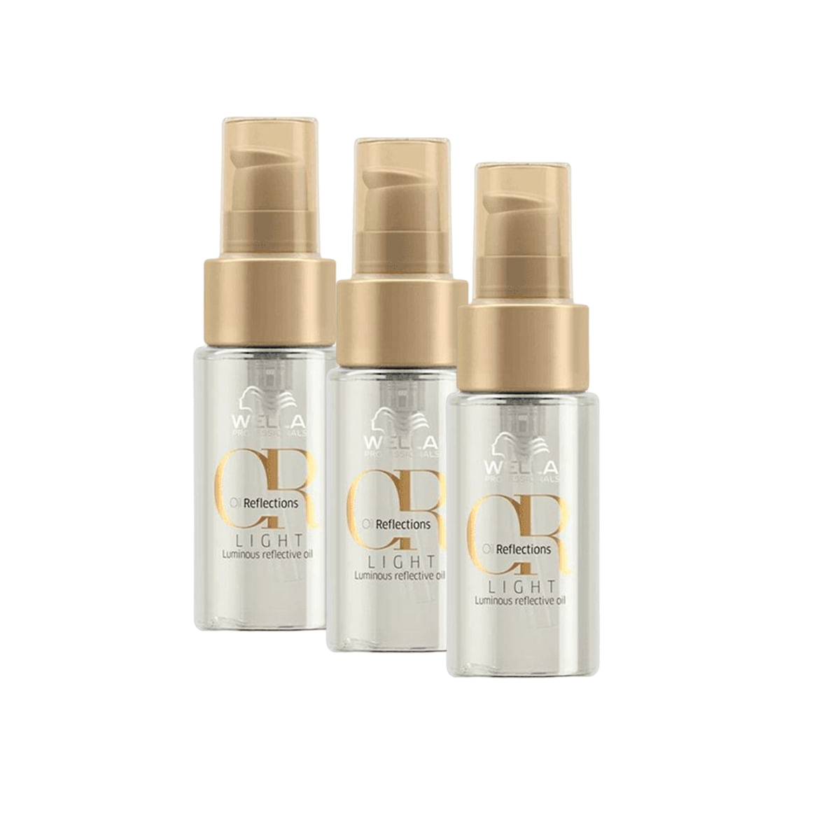 Kit 3 Óleos Capilar Oil Reflections Light 30ml - Wella