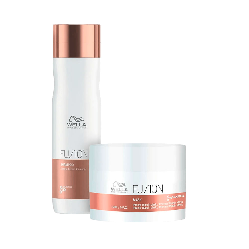 Kit Fusion Shampoo 250ml e Máscara 150ml - Wella