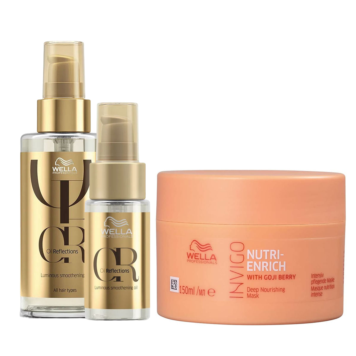 Kit Nutri Enrich Máscara 150ml, Oil Reflections 30ml e 100ml