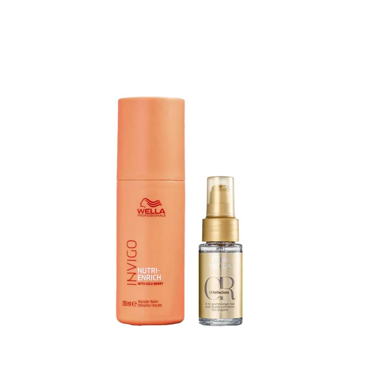 Kit Leave-in Nutri-Enrich Wonder Balm e Oil Reflection 30ml