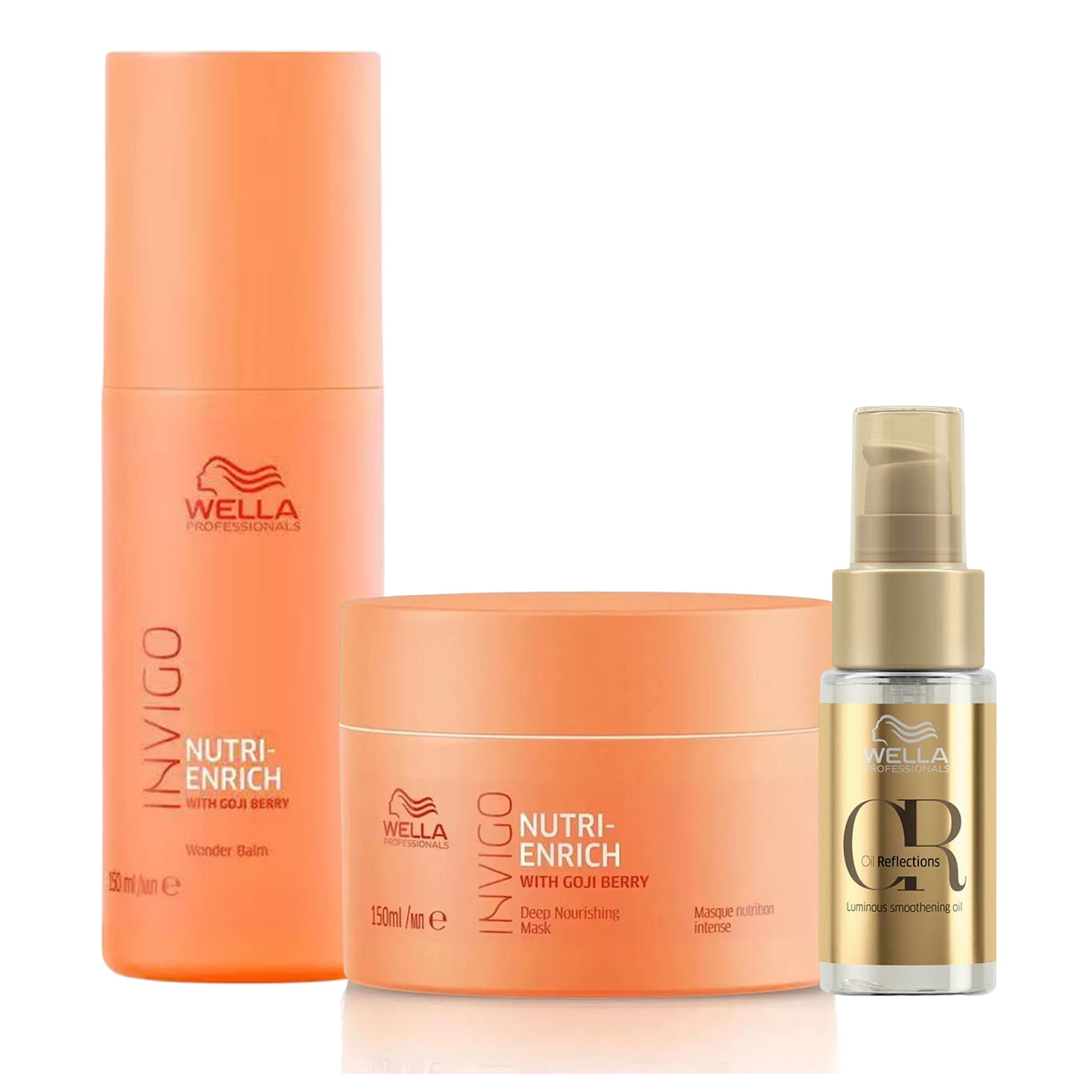 Kit Leave-in Wonder Balm, Máscara  e Oil Reflections