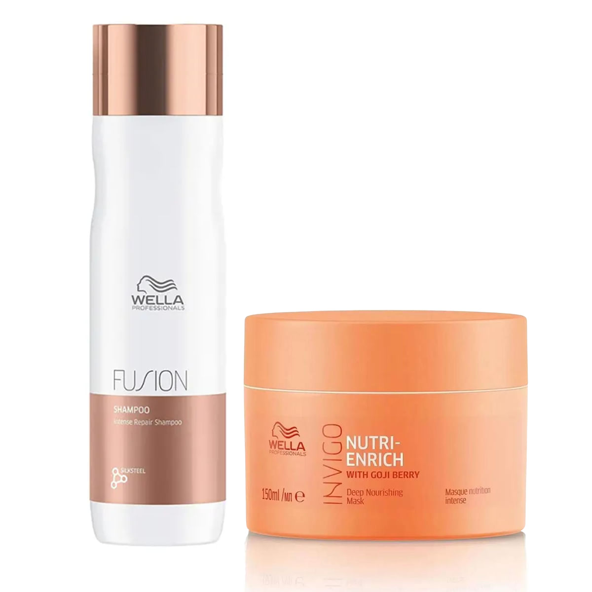 Kit Shampoo fusion 250ml e Máscara Invigo Nutri-Enrich 150ml
