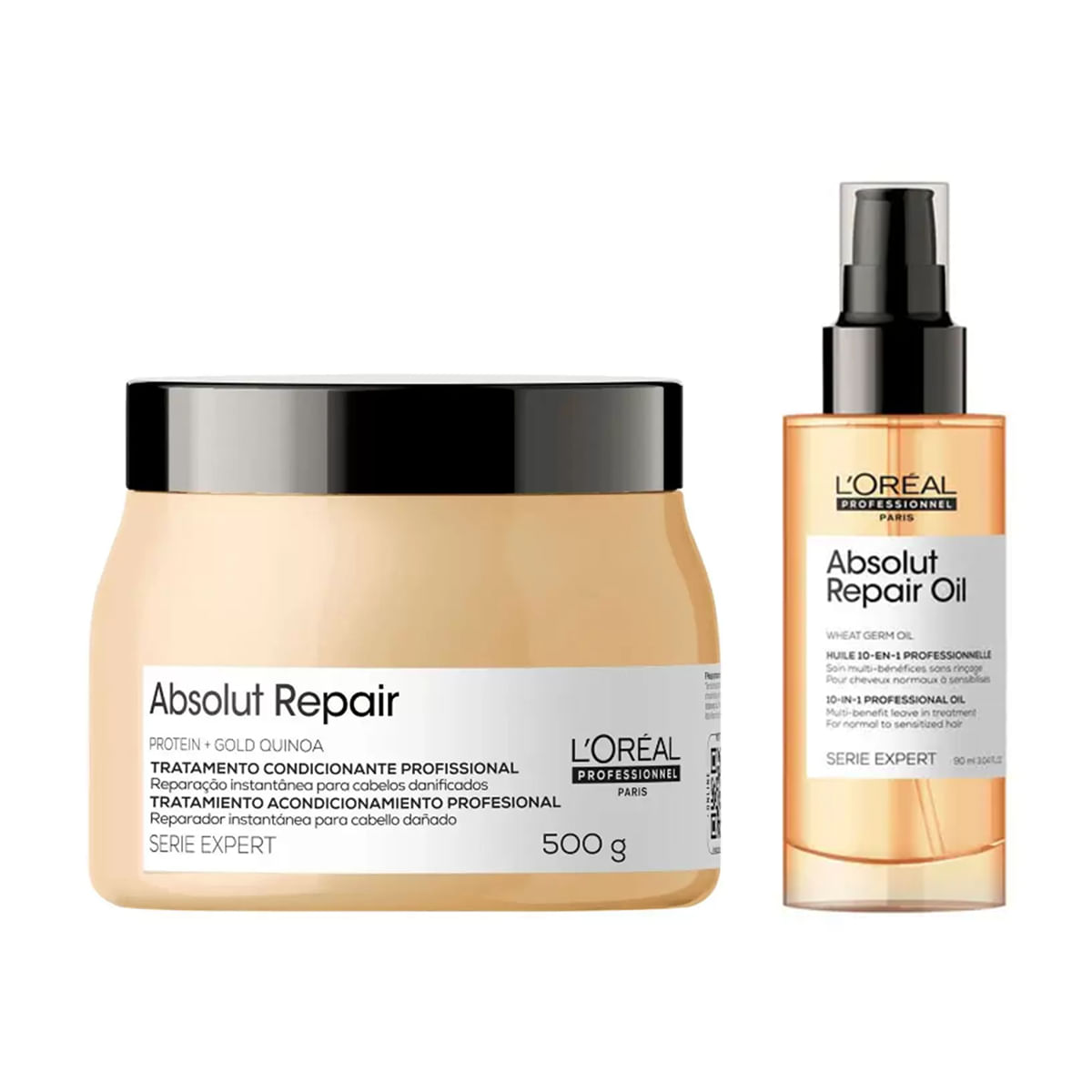 Kit Oil Reparador 90ml e Máscara Absolut Repair  500g