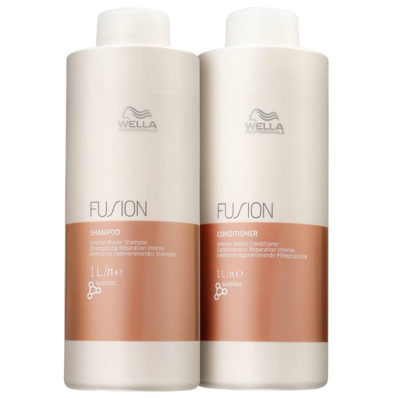 Kit Fusion Shampoo 1L Condicionador 1L - Wella