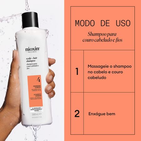 Shampoo-Nioxin-para-Cabelo-Colorido,-Seco,-Danificado-com-Afinamento-Avançado-Sistema-4-300ml-300-ml--6