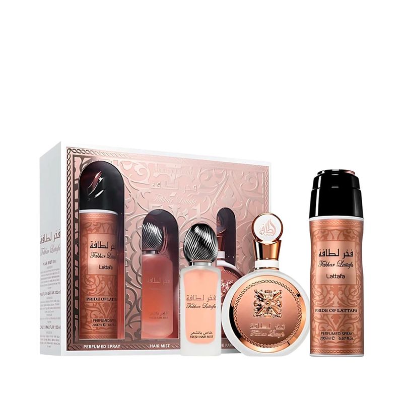 Kit Lattafa Fakhar Women Feminino - Eau de Parfum 100ml e