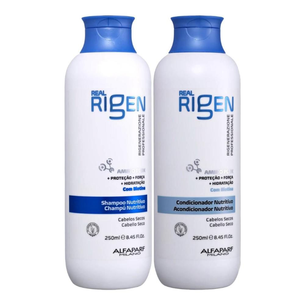 Alfaparf Milano Real Rigen Nutritivo - Shampoo 250ml + Condicionador 250ml