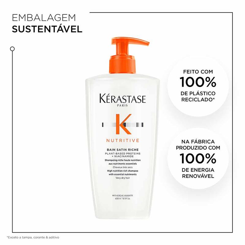 Shampoo Bain Nutritive Kérastase Satin Riche - Época Cosméticos