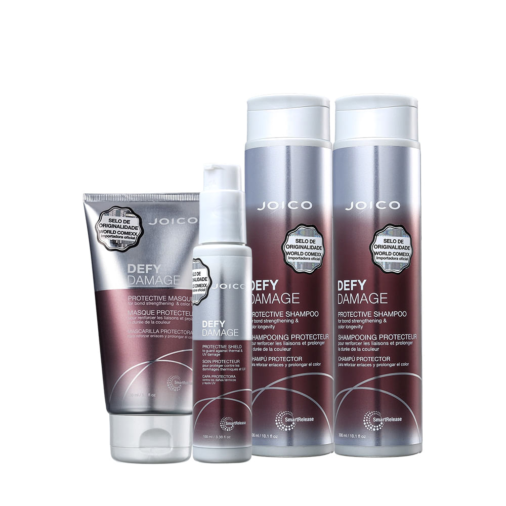 Kit Joico Defy Damage  Protective Shield e Mask  (4 produtos)