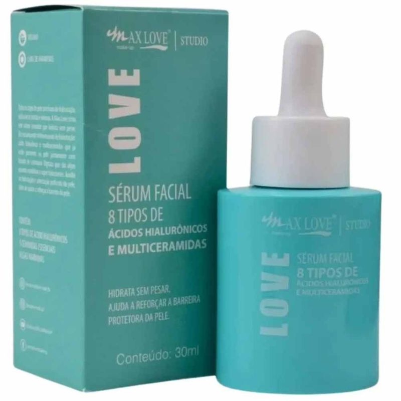 Sérum Facial Max Love 8 Tipos de Ácidos Hialurônicos - Época