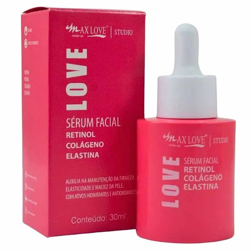 Sérum Facial Max Love Retinol + Colágeno + Elastina - Época Cosméticos
