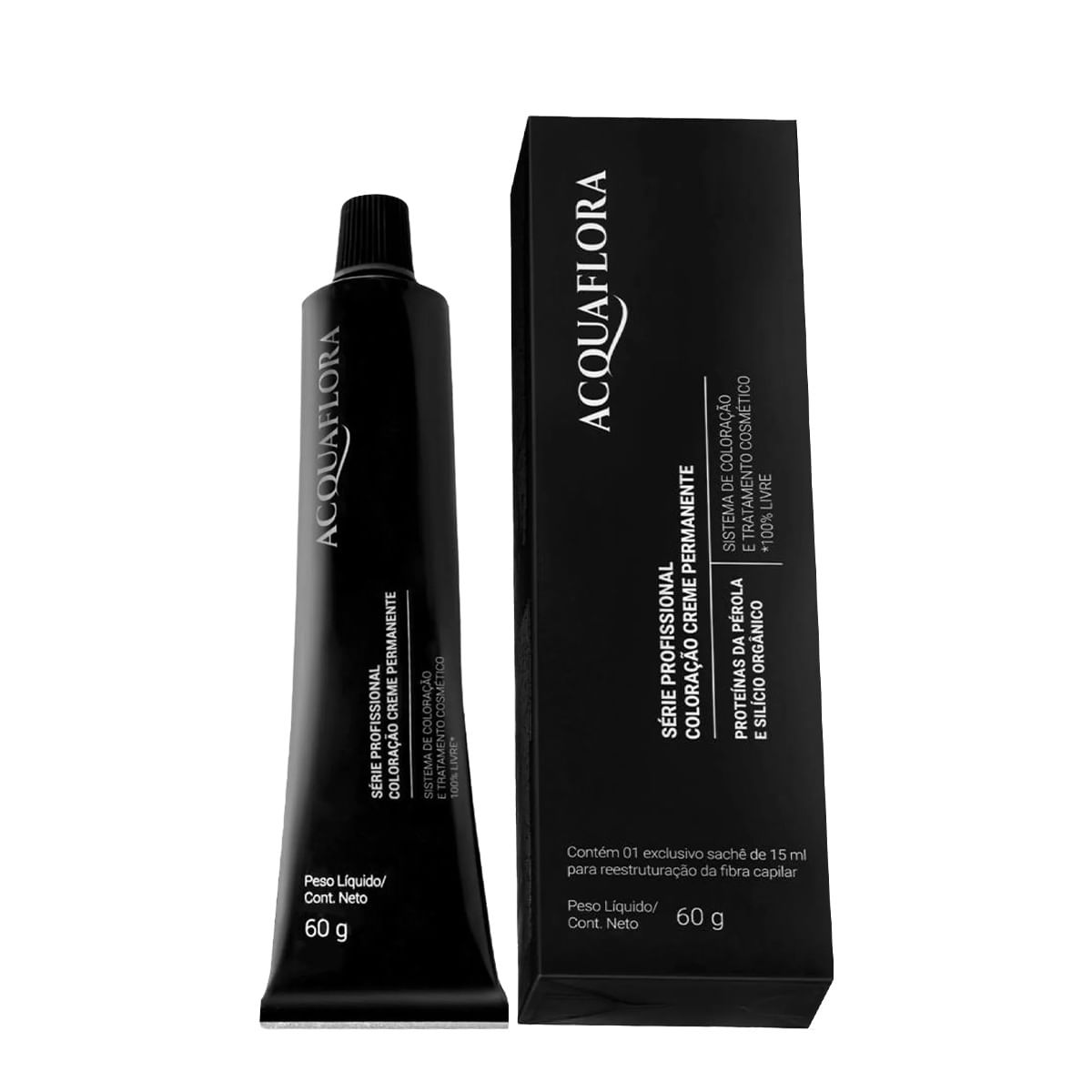 Acquaflora 3.66 Castanho Escuro Vermelho Intenso - Coloração Permanente 60g