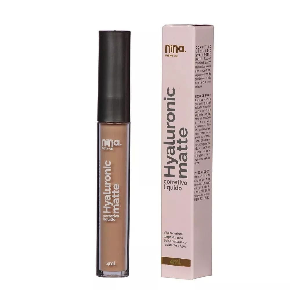 Corretivo Liquido Hyaluronic Matte Nina Makeup Cor:03