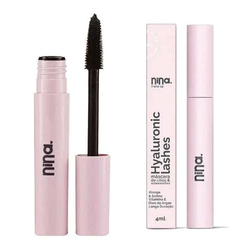 Nina Makeup Máscara de Cílios Alonga e Define Pantenol Lashes 6g