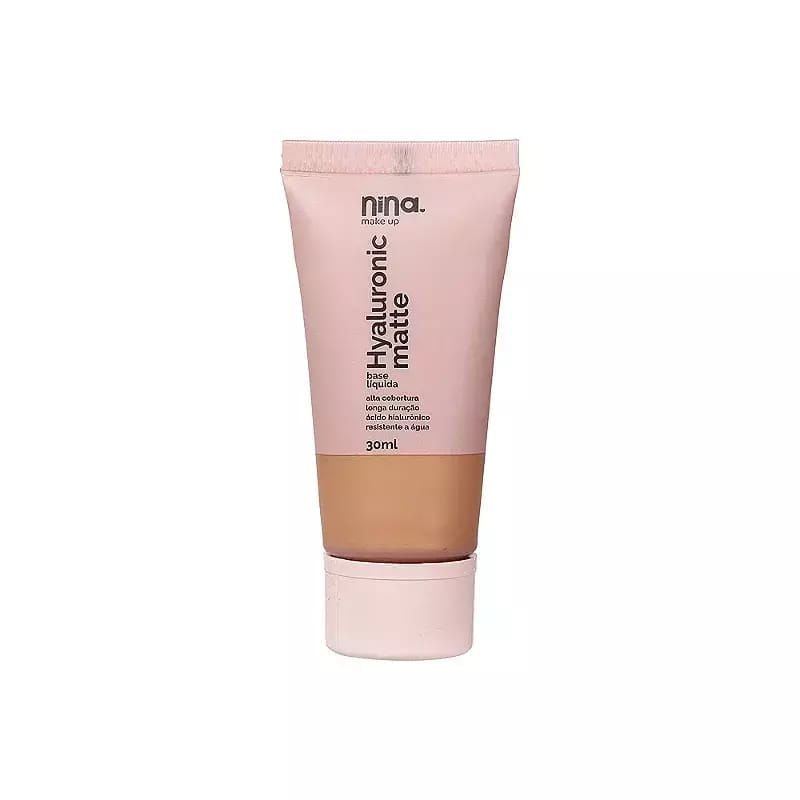Nina Makeup Hyaluronic Matte Cor 3 - Base Líquida 30ml