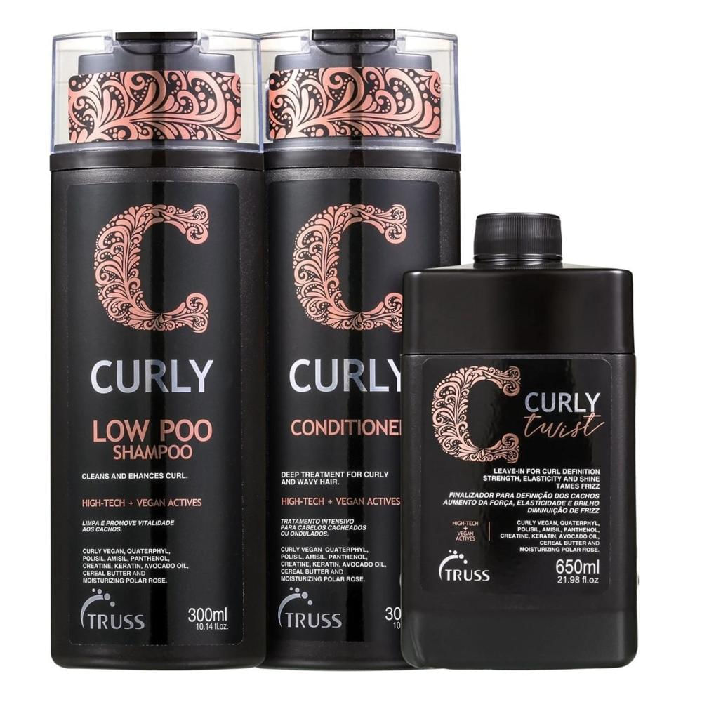 Kit Truss Curly- Shampoo + Condicionador + Leave-in Twist