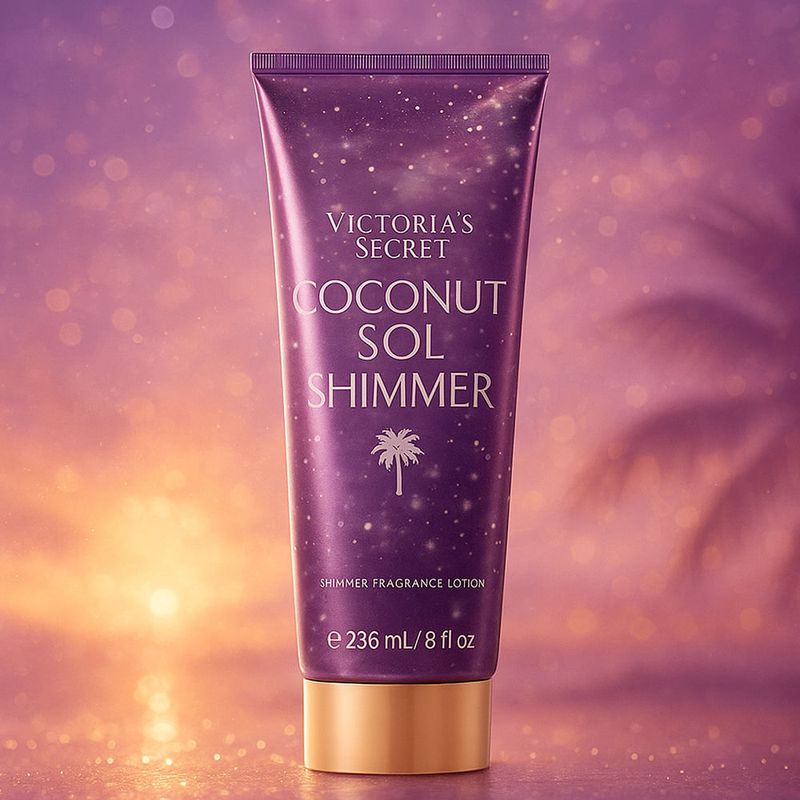Victoria's Secret Coconut Sol Shimmer Body Lotion Época Cosméticos