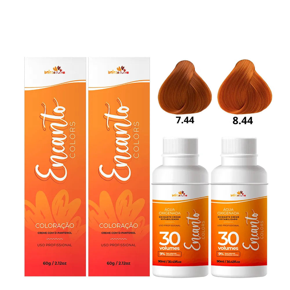 Kit Beleza Ruiva Coloração Encanto Colors Ruivo Intenso Especial