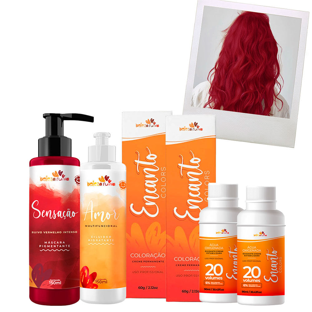Kit Beleza Ruiva Encanto 7.66 - Sensação