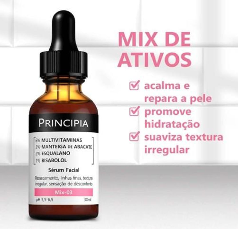 Sérum Facial Mix-03 Multireparador Principia 30ml - Época Cosméticos