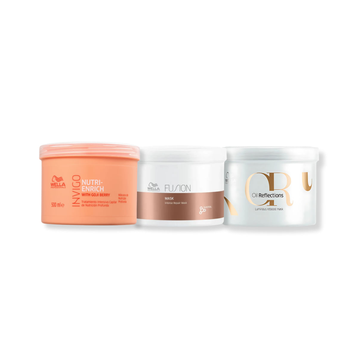 Kit Cronograma Capilar Wella Professionals - 3 Máscaras (500g