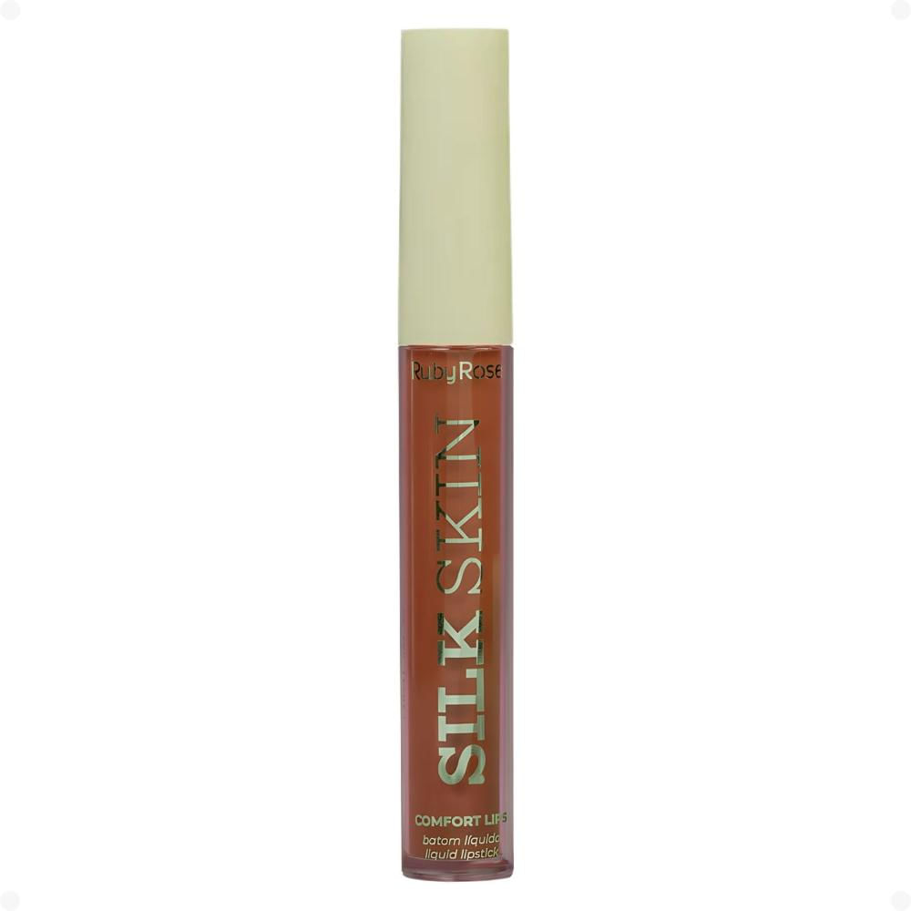 Batom Líquido Ruby Rose Silk Skin Comfort Lips SL08 HB-L6201-8