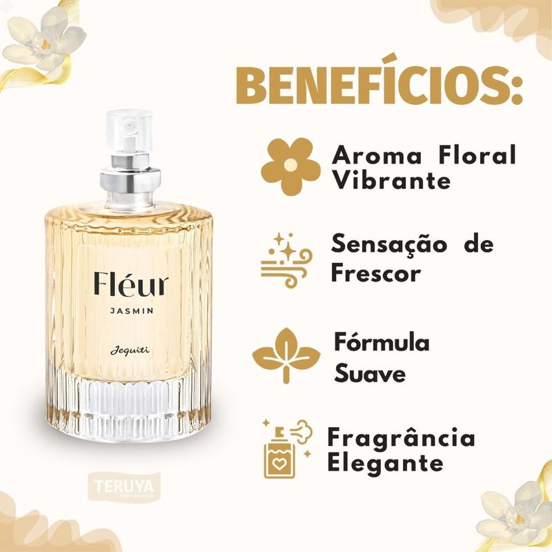 Desodorante Colônia Feminina Jequiti Fléur Jasmin 25ml - Época