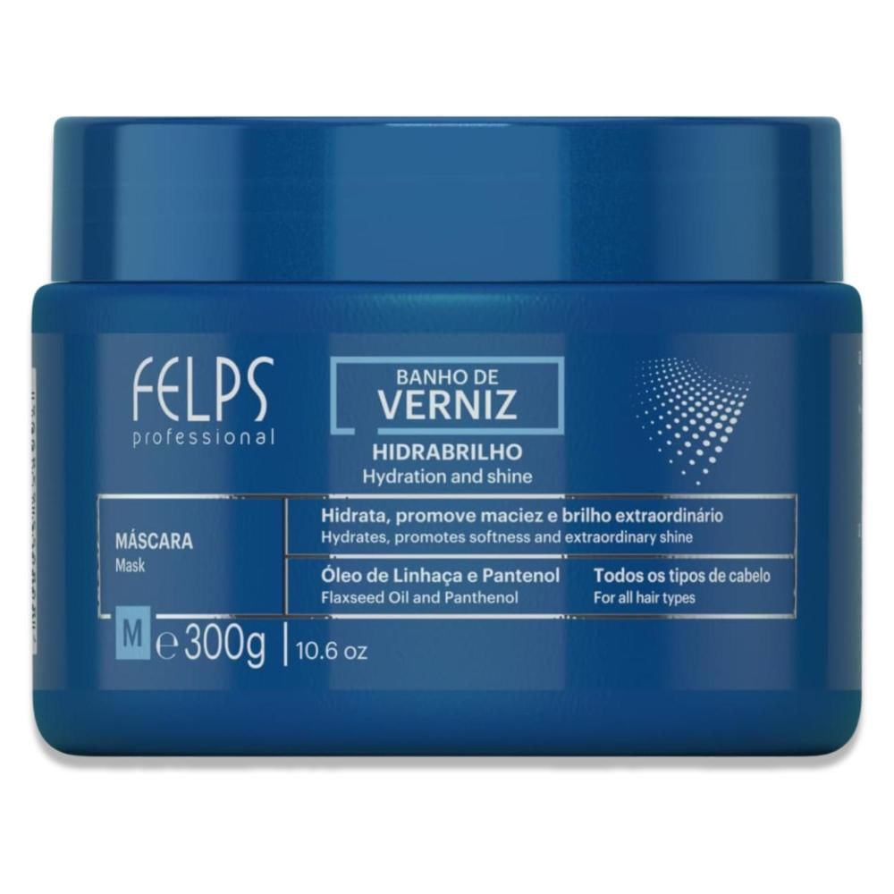 Máscara Felps Banho de Verniz Brilho Intenso 300g